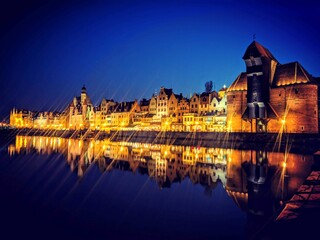 Gdańsk widok na żuraw nad Motławą © Tomek