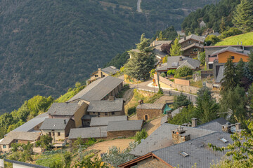 Cityscape of Cortals de Sabater in Sant Julia de Loria, Andorra