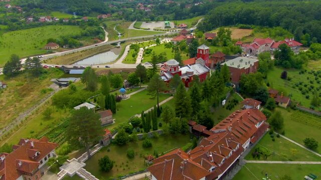 Žiča monastery complex - drone view