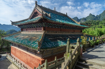 The charming summer scenery of Wudang Mountain, Hubei, China