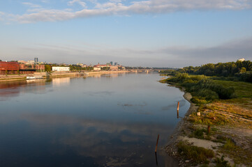 panorama of warsaw and wisla 
