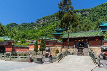 The charming summer scenery of Wudang Mountain, Hubei, China