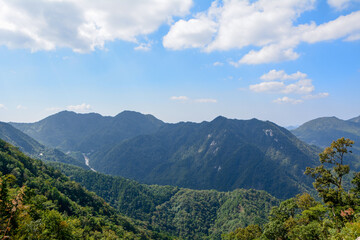 Naklejka premium Summer Scenery of Heaven Village National Geological Park in Hubei, China