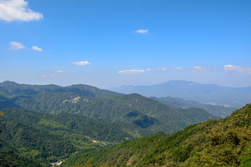 Naklejka premium Summer Scenery of Heaven Village National Geological Park in Hubei, China
