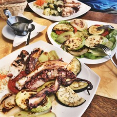 grilled seafood 