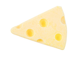 fresh cheese cake isolated on white background.
