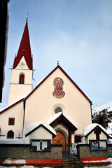 Fototapeta premium Obergurgl Hochgurgl Otztal Ski resort in the Western Tyrol Austrian Alps Austria