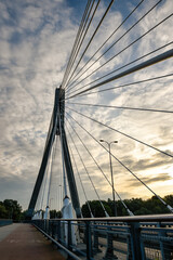 
bridge over the river Wisla in Warsaw