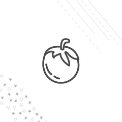 tomato isolated line icon for web and mobile