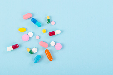 Medical pills and tablets.