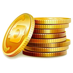 Vector Golden Coins