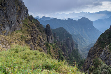 Autumn scenery of Hubei Shennongjia National Geopark Scenic Area, China