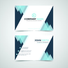 Fototapeta premium minimalistic clean business card template design