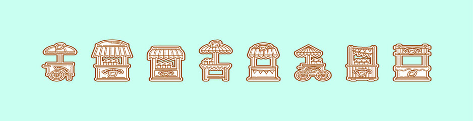 set of lemonade stand with various models