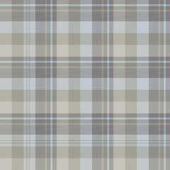 Seamless pattern in positive gray colors for plaid, fabric, textile, clothes, tablecloth and other things. Vector image.