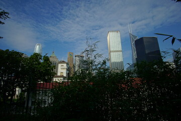 Obraz premium daytime view on Hong Kong modern street