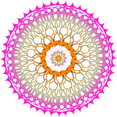 Decorative round floral mandala. Floral designs for Business card, greeting card, wedding invitation, Gift voucher, background pattern, fashion design. vector illustration