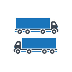 Cargo truck icon ( vector illustration )