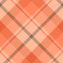 Seamless pattern in positive orange and warm gray colors for plaid, fabric, textile, clothes, tablecloth and other things. Vector image. 2