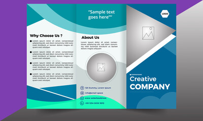 Abstract Trifold brochure Business
template  Design 
