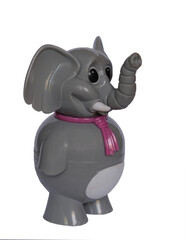 gray elephant, plastic baby toy