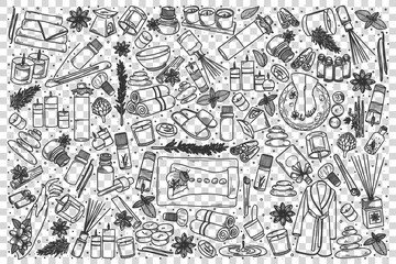Aromatherapy doodle set