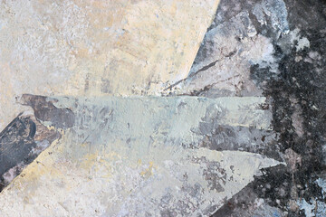 Painting knife technique with acrylic on fiber. Abstract art background. Brushstrokes of paint. 