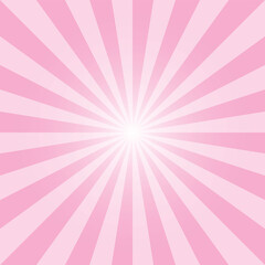 Obraz premium Pink sunburst background design. Sun rays pink pattern. Lavender pink sunbeam background design for various purposes. 