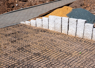 Wegebau Landschaftsbau Parkplatzbau,baustelle