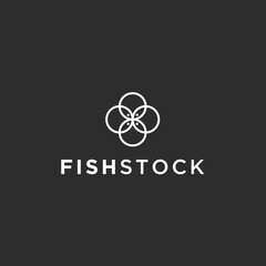 abstract fish logo. fish icon