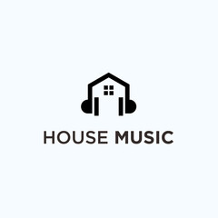 music house logo. tone icon