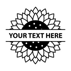 Sunflower vector cartoon icon for print design. Vector illustration flower on white background. Isolated cartoon icon sunflower.