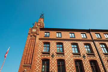 Antique building view in Old Town Poznan, Poland