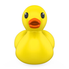 Yellow Rubber Duck Isolated