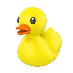 Yellow Rubber Duck Isolated