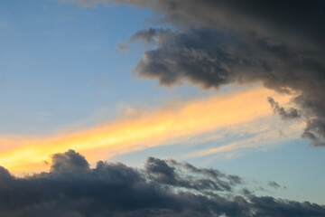 Fototapeta premium beautiful colorful sky and cloud in twilight time background