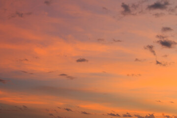beautiful colorful sky and cloud in twilight time background