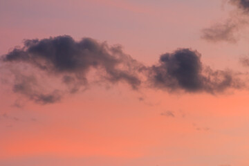 beautiful colorful sky and cloud in twilight time background