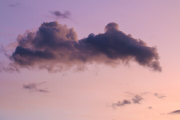 beautiful colorful sky and cloud in twilight time background