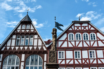 view of the city of Fritzlar in Germany