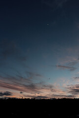 time lapse clouds at sunset