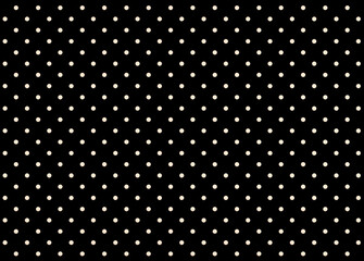 Background texture black with white polka dot pattern. 3D rendering - obrazy, fototapety, plakaty