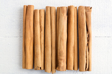 Fragrant sticks of Ceylon cinnamon