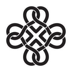 Soft pretzel breads flat icon for apps or websites