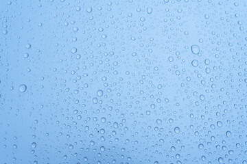 small water drop blue background