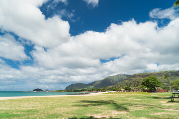 beach in west side of Oahu, Hawaii.