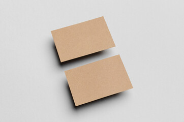 Kraft Business Card Mock-Up (85x55mm)