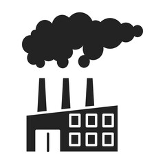 Air pollution black glyph icon. Eco problems. Isolated vector element. Outline pictogram for web page, mobile app, promo. Vector illustration. Vector illustration