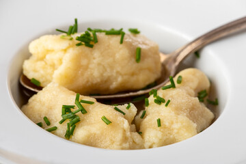 semolina dumplings in broth