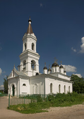 Fototapeta na wymiar Church of Life-Giving Trinity (White Trinity) in Tver. Russia